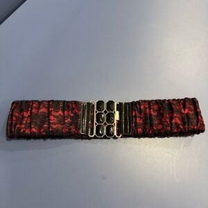 Red and Black lace Women's Belt